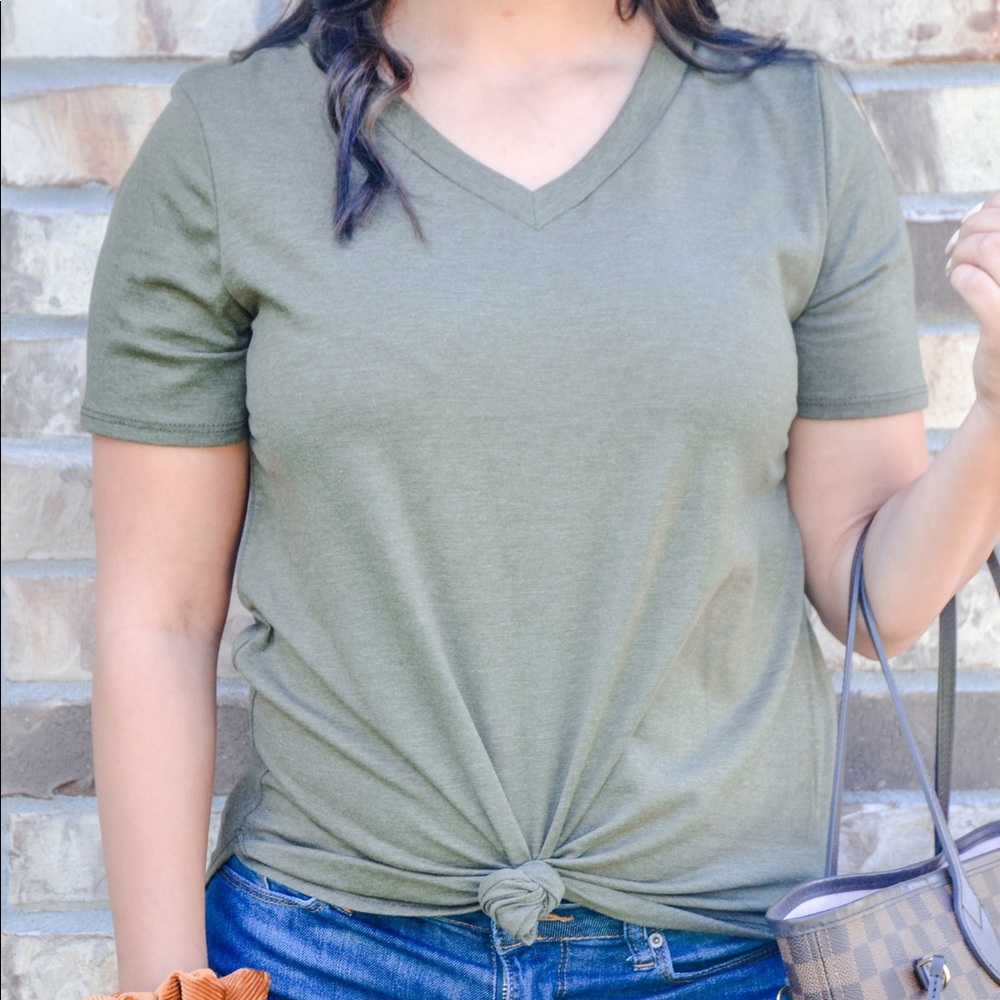Women’s Basic V Neck Tee
